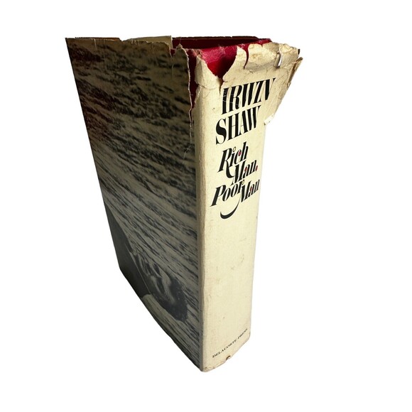 Rich Man Poor Man A Novel IRWIN SHAW Hardcover Red Dust Jacket - Picture 11 of 16
